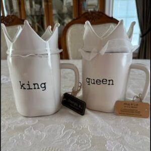 Joseph A White King and Queen Mug Set